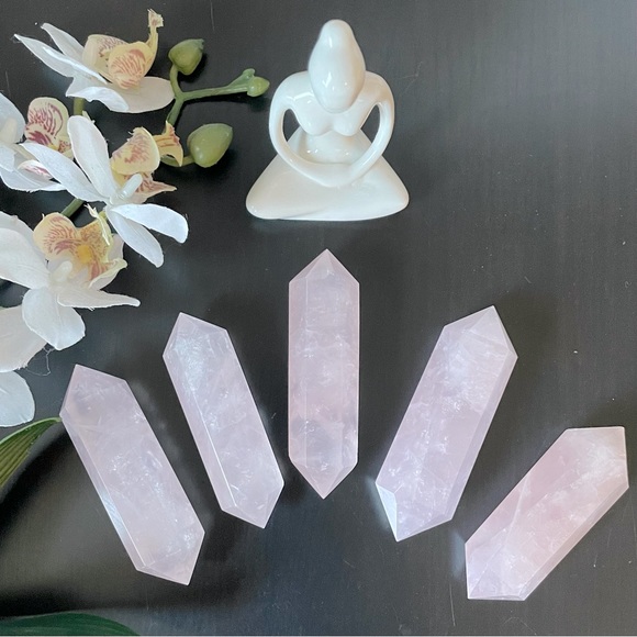 Other - Double terminated rose quartz point